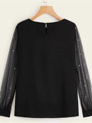 Load image into Gallery viewer, Mesh Sleeves Blouse