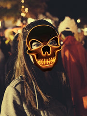 Load image into Gallery viewer, Skull LED Glowing Halloween Mask