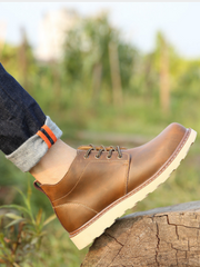 Load image into Gallery viewer, Men's Leather Ankle Boots