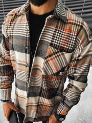 Load image into Gallery viewer, Long Sleeve Plaid Shirt w/ Pockets