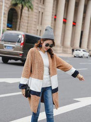 Load image into Gallery viewer, Stitching plush cardigan - vendach