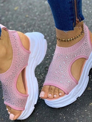 Load image into Gallery viewer, Rhinestone Sandals