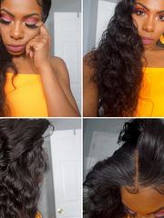 Load image into Gallery viewer, Front lace chemical fiber wig