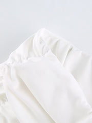 Load image into Gallery viewer, A Tight Ruffled Skirt Suit With A Wavy Edge And A Bare Back