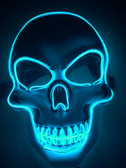 Load image into Gallery viewer, Halloween Skeleton Mask LED Glow