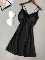 Load image into Gallery viewer, Lace Satin Nightgown