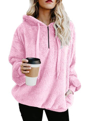 Load image into Gallery viewer, European and American long-sleeved hooded solid color sweater