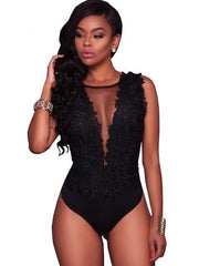 Load image into Gallery viewer, Lace Floral BodySuit