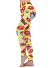 Load image into Gallery viewer, Lips Print Leggings