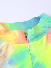 Load image into Gallery viewer, Tie-dyed zip top trousers