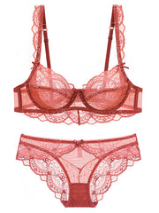 Load image into Gallery viewer, Lace Bra & Panties Lingerie Set
