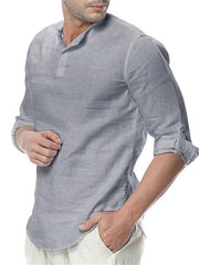 Load image into Gallery viewer, New Men's Summer Long Sleeve Cotton Shirts - vendach