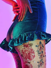 Load image into Gallery viewer, Ruffled suede hip warm pants - vendach