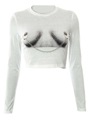 Load image into Gallery viewer, Nipples Chain T-Shirt