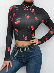 Load image into Gallery viewer, CHERRY BABY LONG SLEEVE TOP
