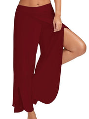 Load image into Gallery viewer, Casual Loose Split Wide Leg Pants