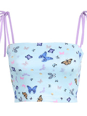 Load image into Gallery viewer, Butterfly Print Crop & Skirt