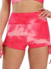 Load image into Gallery viewer, Tie-Dye Shorts Side Tie