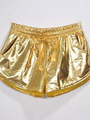 Load image into Gallery viewer, Shiny Metallic PU Booty Shorts