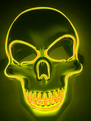 Load image into Gallery viewer, Halloween Skeleton Mask LED Glow