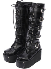 Load image into Gallery viewer, Punk high boots