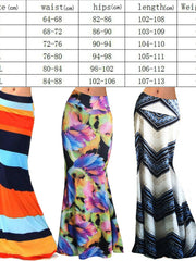 Load image into Gallery viewer, High Waist Long Skirts Printed Pattern