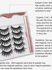 Load image into Gallery viewer, Natural long Magnetic  Eyelashes