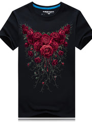 Load image into Gallery viewer, Men Rose Tshirts