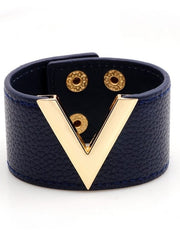 Load image into Gallery viewer, Genuine Leather Cuff Bracelet