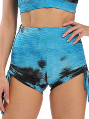 Load image into Gallery viewer, Tie-Dye Shorts Side Tie