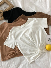 Load image into Gallery viewer, Front Knot T-shirts