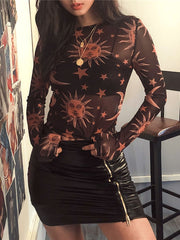 Load image into Gallery viewer, Sun & Moon Sheer Mesh Top