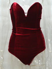 Load image into Gallery viewer, Velvet Bodysuit