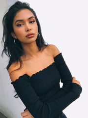 Load image into Gallery viewer, Off Shoulder Crop Top