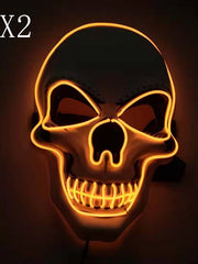 Load image into Gallery viewer, Skull LED Glowing Halloween Mask