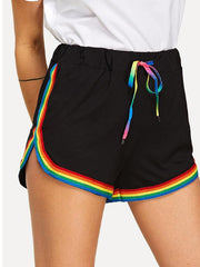 Load image into Gallery viewer, Rainbow Outline Booty Shorts