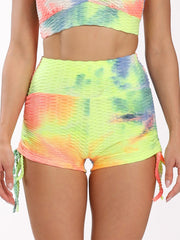 Load image into Gallery viewer, Tie-Dye Shorts Side Tie
