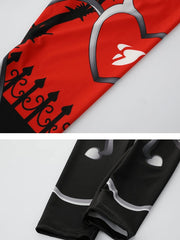 Load image into Gallery viewer, Red & Black Print Leggings