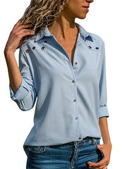 Load image into Gallery viewer, Elegant Long Sleeve Blouse Shirt - vendach