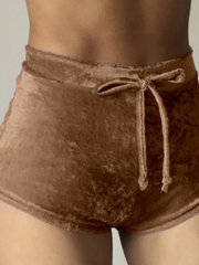 Load image into Gallery viewer, Velvet Booty Shorts