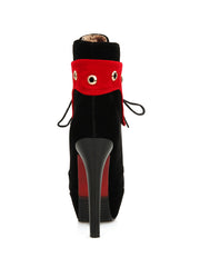 Load image into Gallery viewer,  high heel lace ladies ankle boots