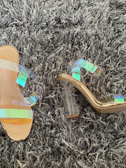 Load image into Gallery viewer, Iridescent Chunky Heels