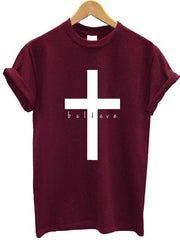 Load image into Gallery viewer, T-Shirt print Cross - vendach