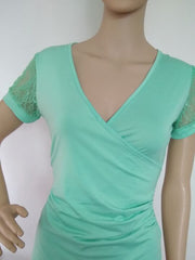 Load image into Gallery viewer, Lace short-sleeved T-shirt bottoming shirt