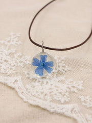 Load image into Gallery viewer, Handmade Resin Floral Pendant Necklace