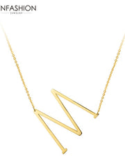 Load image into Gallery viewer, Letter Pendant Necklace