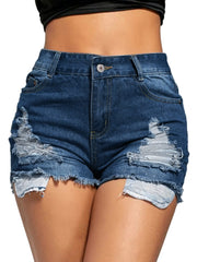 Load image into Gallery viewer, Blue Denim Jean Shorts