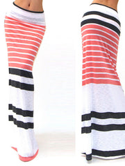 Load image into Gallery viewer, High Waist Long Skirts Printed Pattern