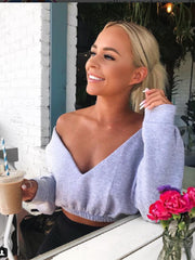 Load image into Gallery viewer, Off-the-shoulder solid color top