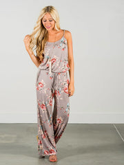 Load image into Gallery viewer, Comfy Floral Jumpsuit